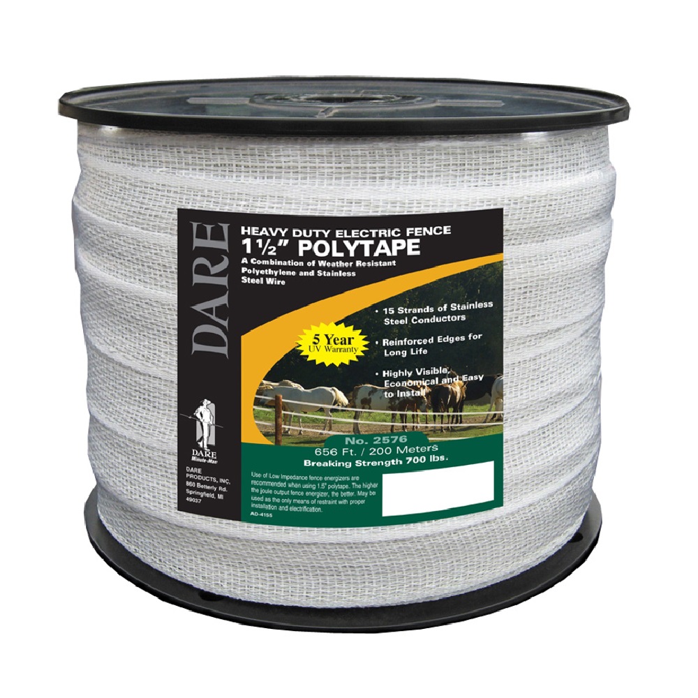 Dare Equine Fencing Polytape - 656 ft